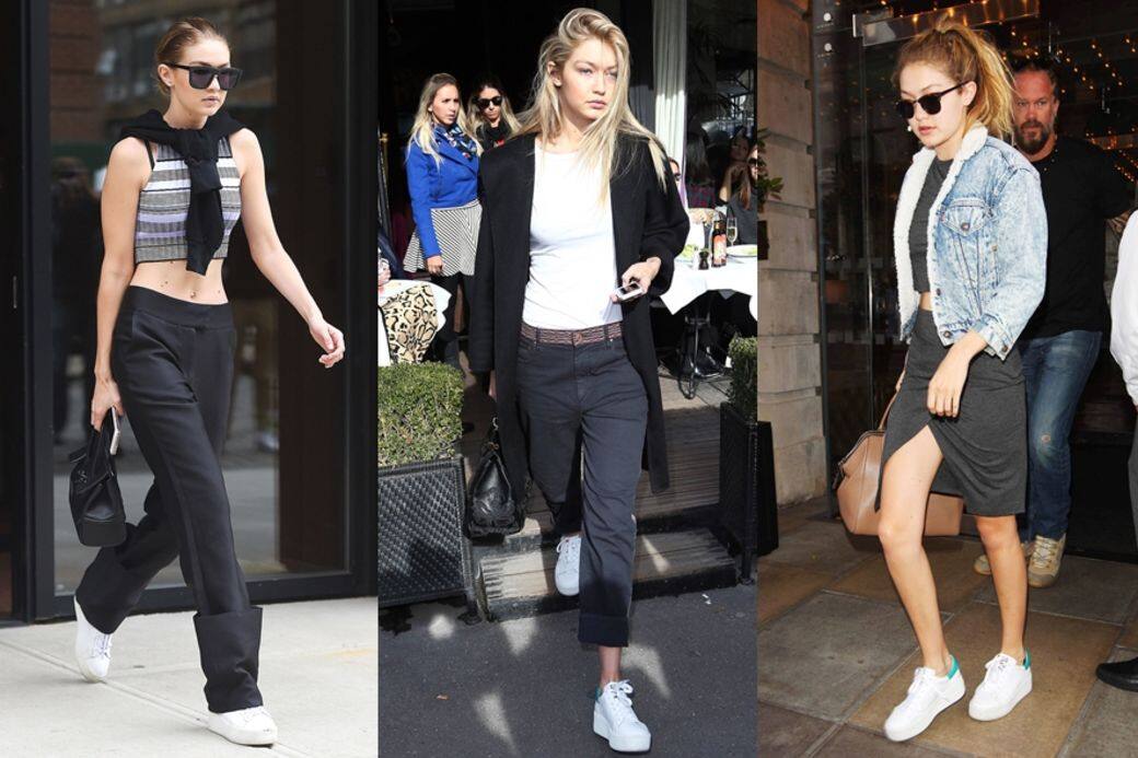 Fashion , 時裝 , Gigi Hadid , Ash , 白鞋 Fashion , 時裝 , Gigi Hadid , Ash , 白鞋