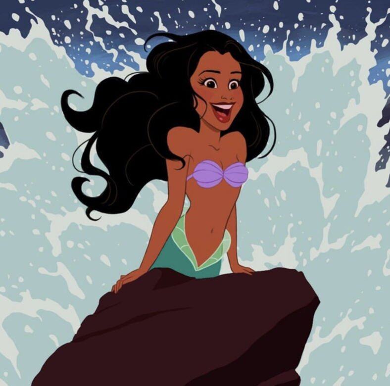 動畫改編真人版電影《小美人魚》即將開拍，荷莉貝利在IG貼出黑人版卡通