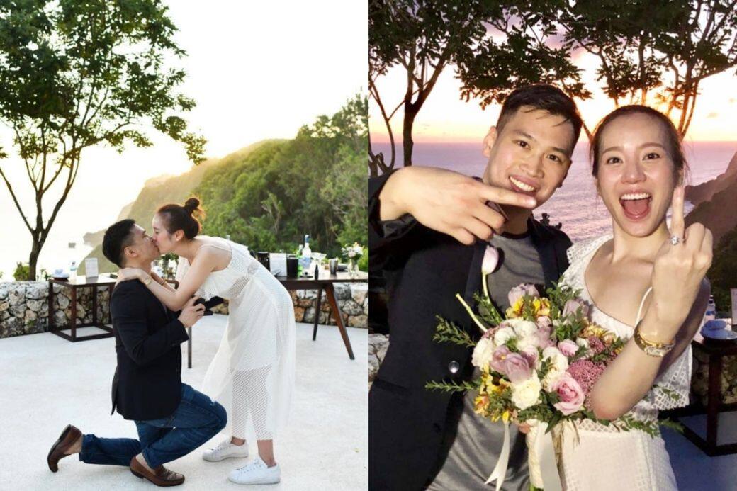 Kenneth早前在跟Jessica峇里島旅行時以4卡鑽戒求婚,當下Jessica第一個反應是「No!」,原 Kenneth早前在跟Jessica峇里島旅行時以4卡鑽戒求婚,當下Jessica第一個反應是「No!」,原