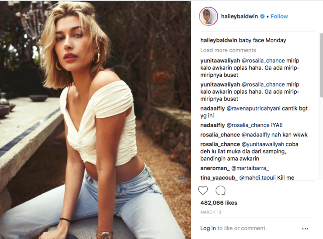 Crop top、牛仔褲和短裙等都是Hailey Baldwin偏愛的服飾,當中能夠展示平坦小腹的性 Crop top、牛仔褲和短裙等都是Hailey Baldwin偏愛的服飾,當中能夠展示平坦小腹的性