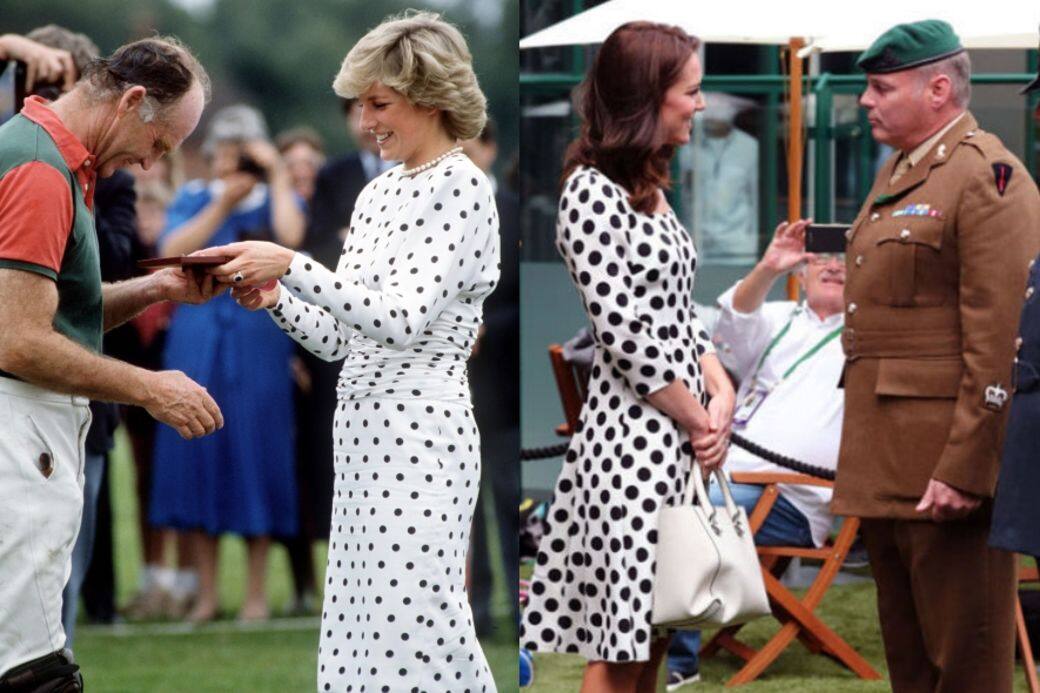 Kate Middleton, 凱特王妃, 戴安娜王妃, 波點, 穿搭, 配搭