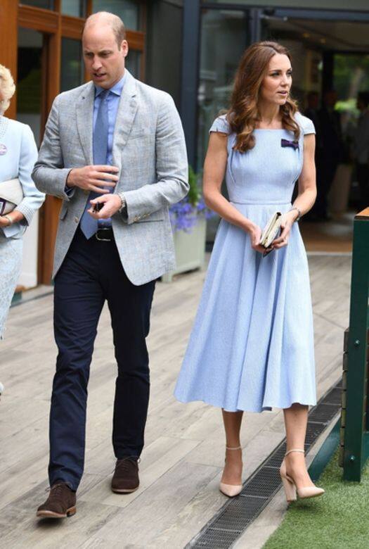 今年多次現身溫布頓網球賽的凱特王妃（Kate Middleton）這次和威廉王子（Prince William）一起
