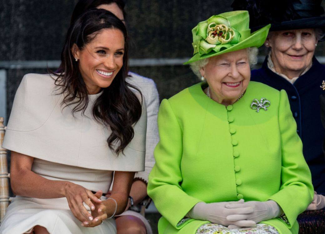 今年6月英女王首次與剛入門的Meghan Markle以皇室的姿態出席早前的一個外