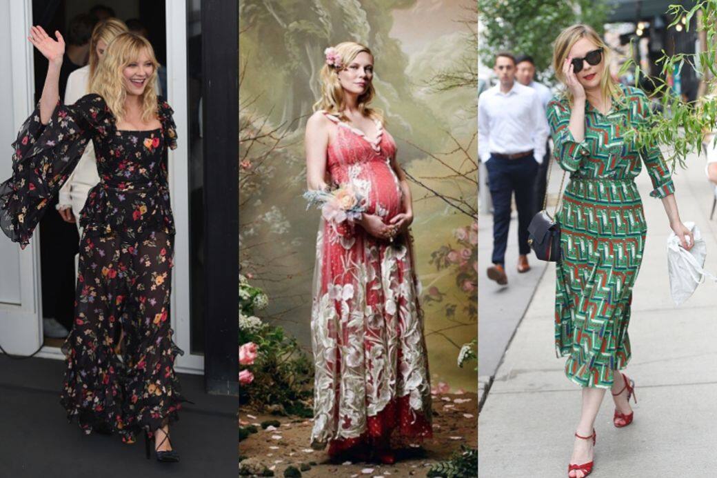 瑪麗皇后, 薄紗裙, Kirsten Dunst, 孕婦, 媽媽, 2018 皇室, 連身裙, 大肚, 懷孕, 孕婦裝, 蜘蛛女,Rodarte 瑪麗皇后, 薄紗裙, Kirsten Dunst, 孕婦, 媽媽, 2018 皇室, 連身裙, 大肚, 懷孕, 孕婦裝, 蜘蛛女,Rodarte