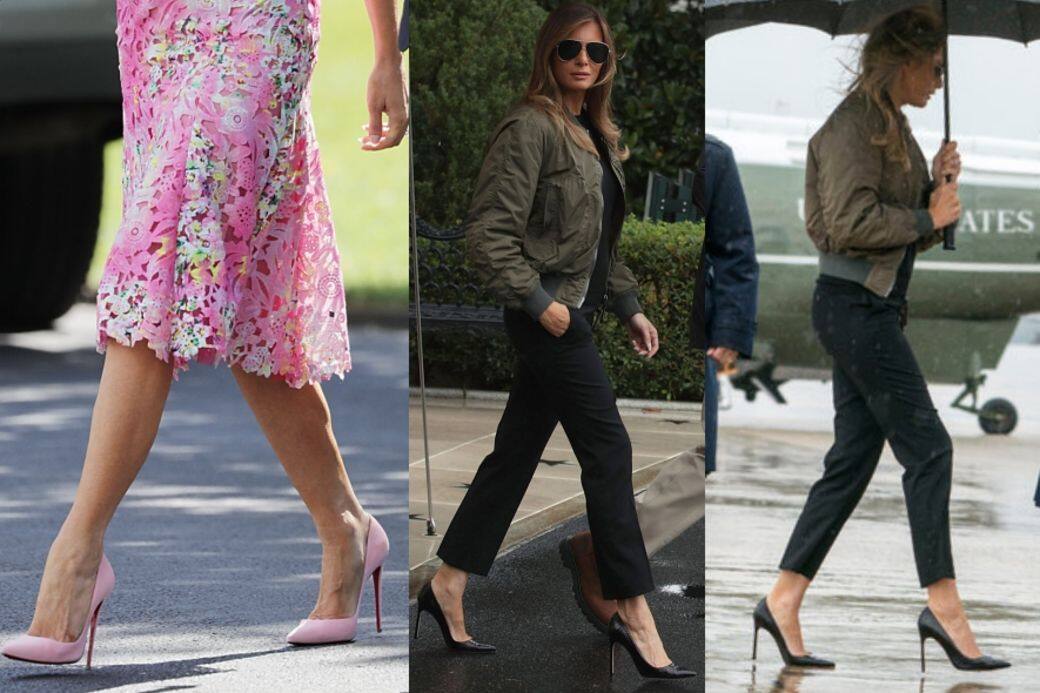 美國第一夫人, Melania Trump, 時裝災難, 高跟鞋 美國第一夫人, Melania Trump, 時裝災難, 高跟鞋