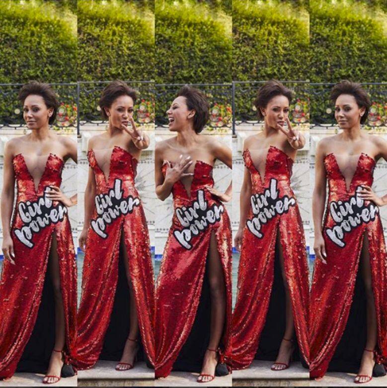 Mel B於節目上一向敢言,在穿搭上,她亦敢於表達自己對女性平權的支持 Mel B於節目上一向敢言,在穿搭上,她亦敢於表達自己對女性平權的支持
