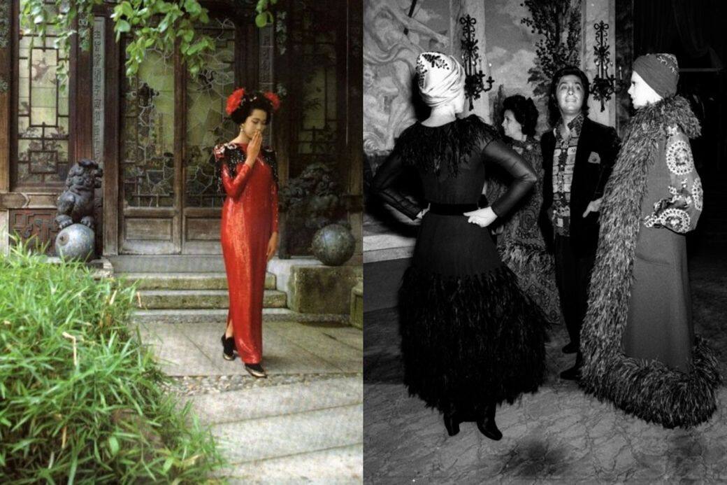 1983年，Valentino將意大利的傳統工藝和設計，與中國的傳統服裝結合，創作出一系