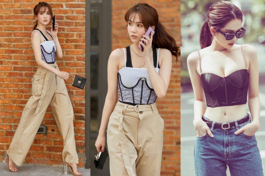 要展示火辣風格,怎能缺少corset?鄧玉貞選皮革款配至愛的高腰牛仔褲,打造 要展示火辣風格,怎能缺少corset?鄧玉貞選皮革款配至愛的高腰牛仔褲,打造