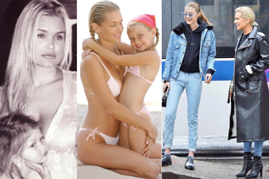 Gigi Hadid, Bella Hadid, Yolanda Hadid, 超模, 家族, 母女裝 Gigi Hadid, Bella Hadid, Yolanda Hadid, 超模, 家族, 母女裝