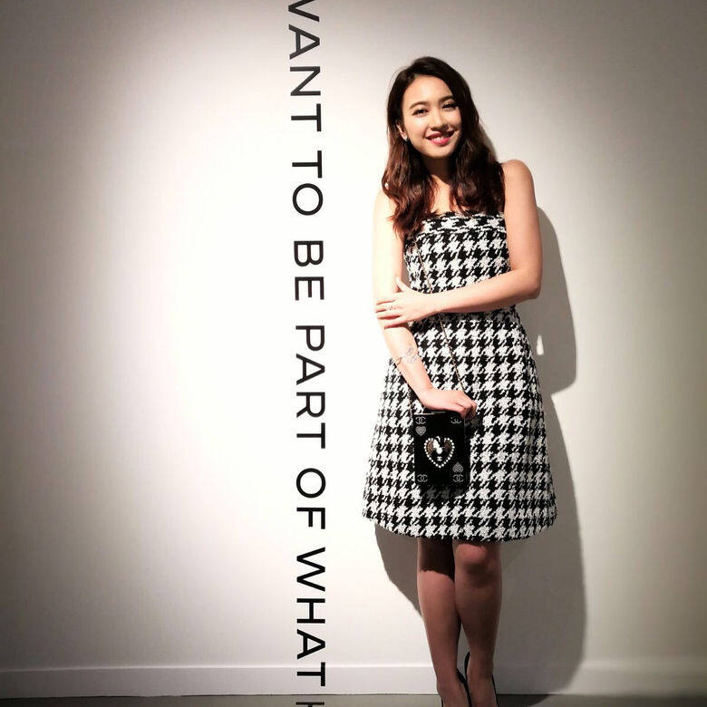 朱千雪以簡單的黑白圖案連身裙出席 Chanel 活動 朱千雪以簡單的黑白圖案連身裙出席 Chanel 活動