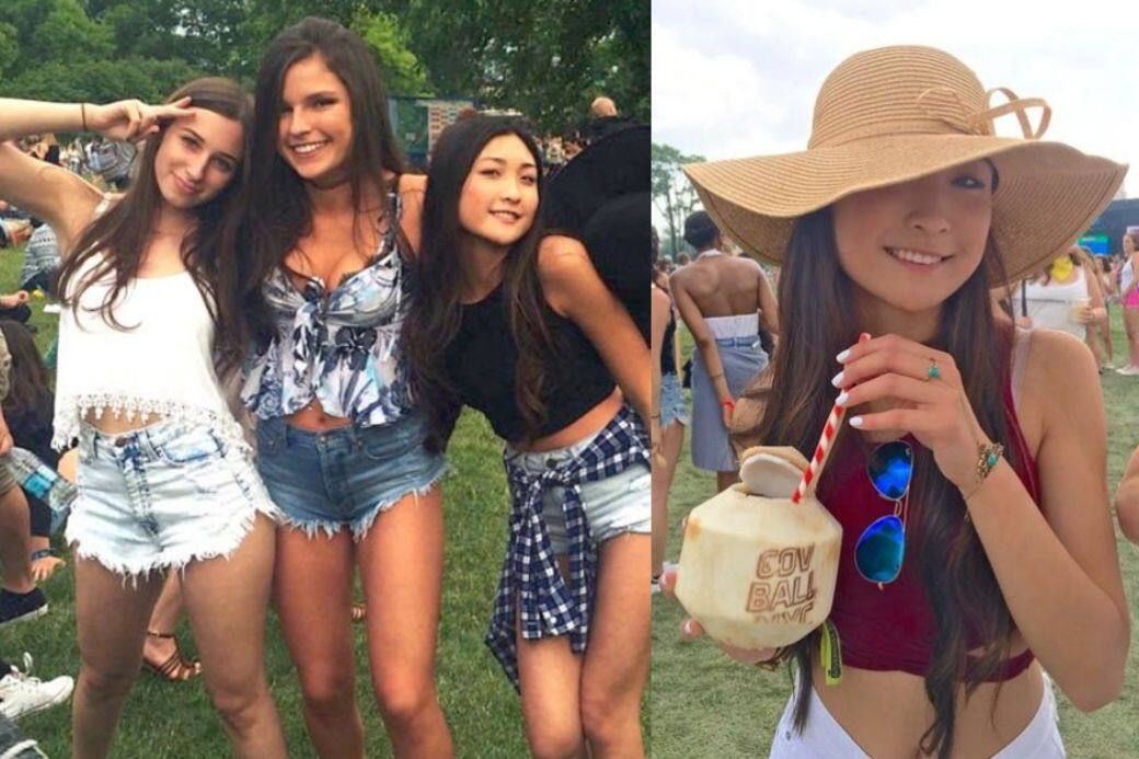 16歲是女生開始懂得打扮的年齡,從照片可見,Victoria穿搭背心熱褲參與音樂 16歲是女生開始懂得打扮的年齡,從照片可見,Victoria穿搭背心熱褲參與音樂