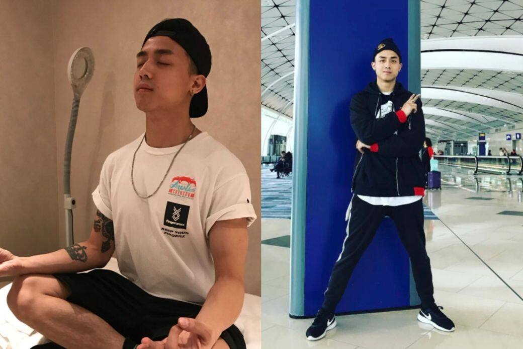 Anson Kong愛街頭風與運動裝,顏值高就是優勢,即使一身白tee、短褲,cap帽前後掉 Anson Kong愛街頭風與運動裝,顏值高就是優勢,即使一身白tee、短褲,cap帽前後掉