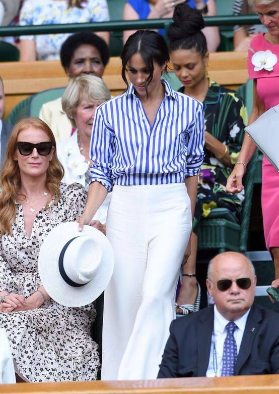 與凱特王妃現身溫布頓網球賽​！梅根帽子只能拿在手中竟是因這「貼心規定」