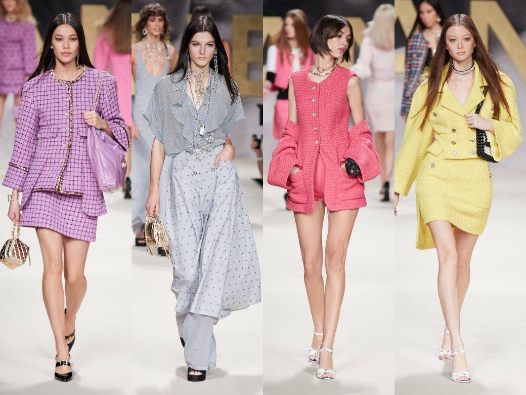 Chanel 2022春夏時裝展亮點:柔和色彩 Chanel 2022春夏時裝展亮點:柔和色彩