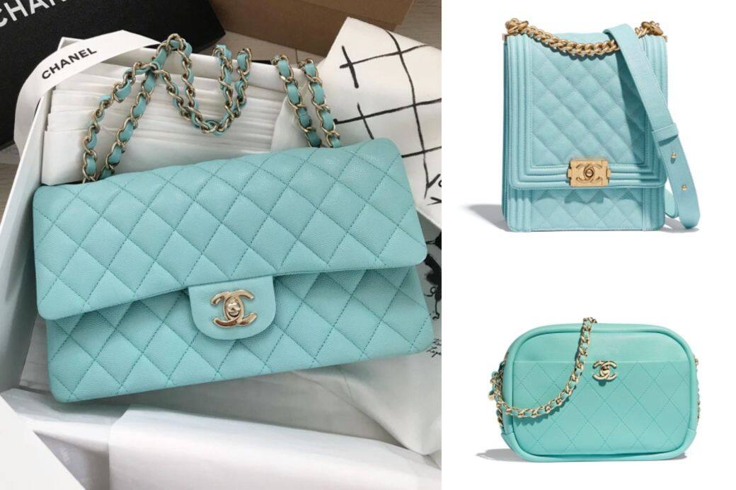 chanel tiffany blue bag