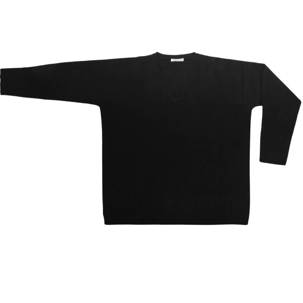 DALMA Made By DENNY Cashmere Loose-Fit Black Sweater DALMA Made By DENNY Cashmere Loose-Fit Black Sweater