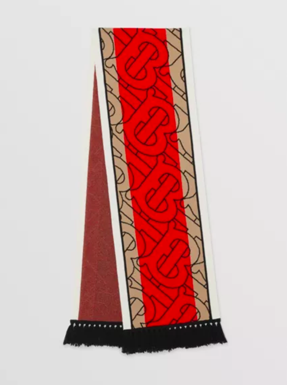 羊絨Monogram圍巾HKD4,600 羊絨Monogram圍巾HKD4,600