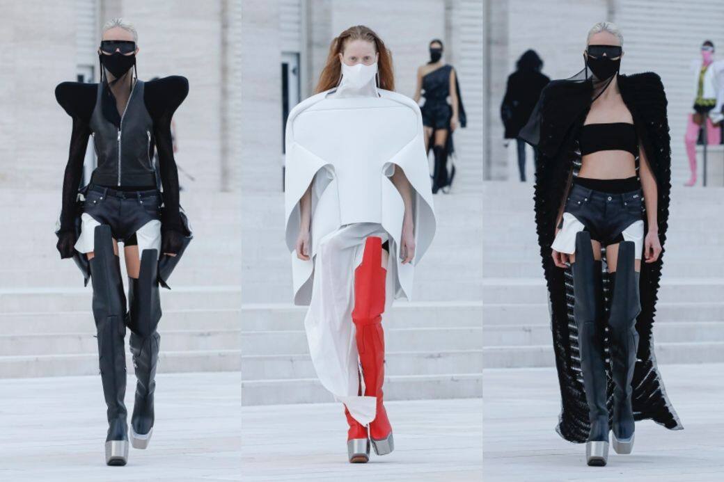 Rick Owens SS21女裝系列大玩口罩與面紗設計,將模特兒化身未來女戰士一樣 Rick Owens SS21女裝系列大玩口罩與面紗設計,將模特兒化身未來女戰士一樣