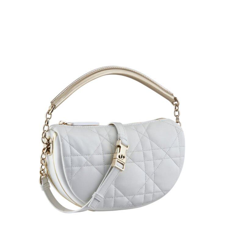 金X白色Dior Vibe Hobo手袋（小）$27500