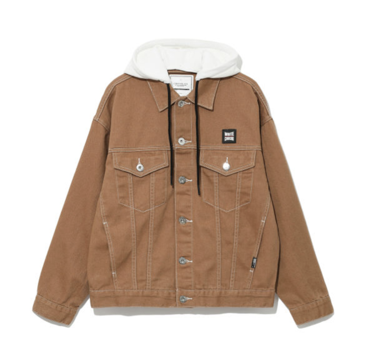 :CHOCOOLATE Hooded denim jacket :CHOCOOLATE Hooded denim jacket