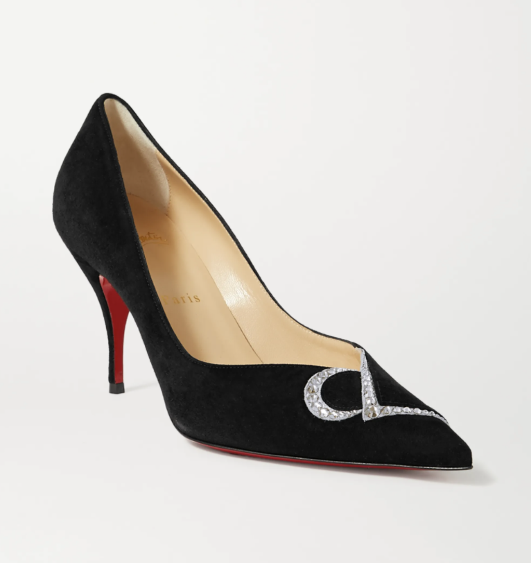 Christian Louboutin Swarovski 絨面高跟鞋 Christian Louboutin Swarovski 絨面高跟鞋