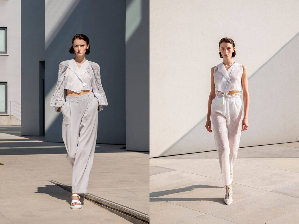 Cropped Top、短外套與高腰褲全是近季大熱的單品,顯高而個性十足。 Cropped Top、短外套與高腰褲全是近季大熱的單品,顯高而個性十足。
