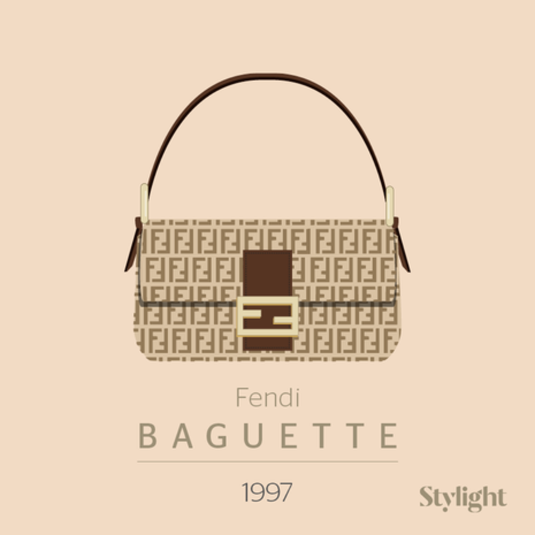 1997大熱 It Bag Fendi Baguette 手袋面世。 1997大熱 It Bag Fendi Baguette 手袋面世。