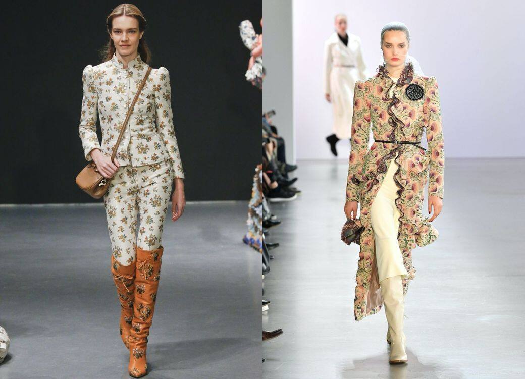 左至右:Brandon Maxwell, Christopher John Rogers維多利亞風外套Victorian Jackets西裝外套在過往的季度都一直 左至右:Brandon Maxwell, Christopher John Rogers維多利亞風外套Victorian Jackets西裝外套在過往的季度都一直