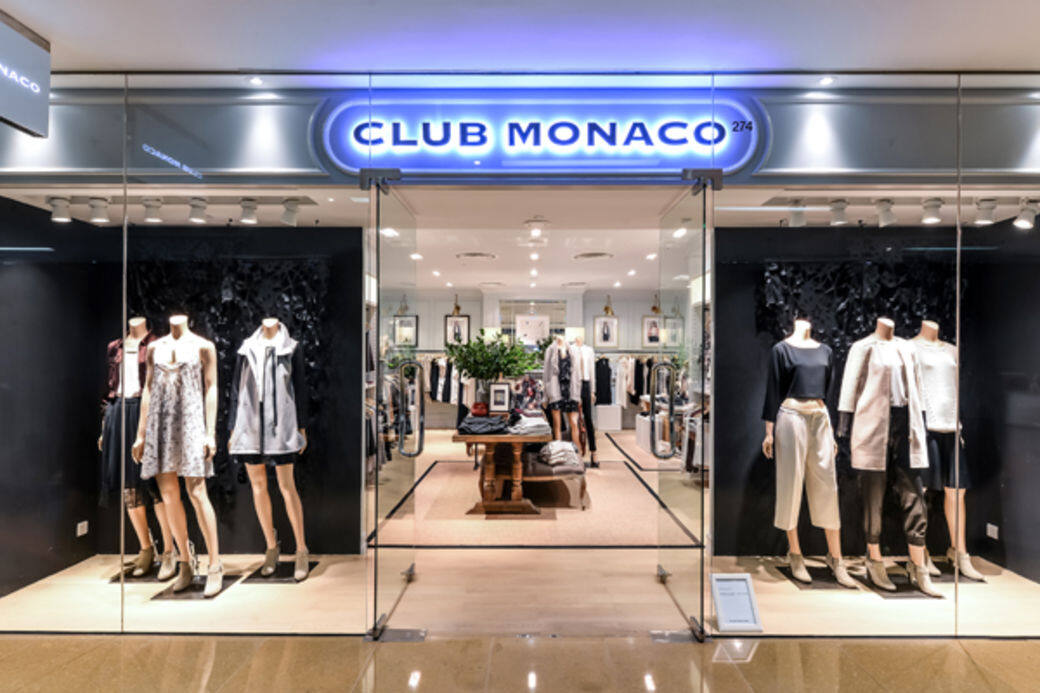 乍看似帶點法式風格的Club Monaco其實早於1985在多倫多建立，90年代則搬到紐