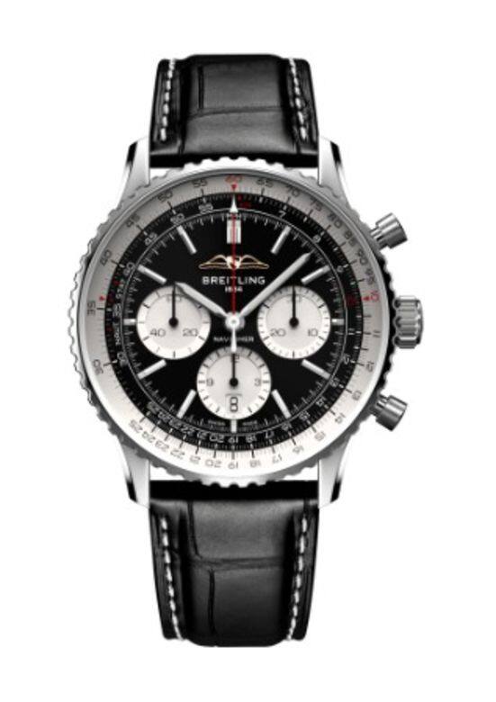 喜愛簡約設計手錶的父親， 可以選擇一隻Breitling Navitimer系列自動航空腕錶作為父