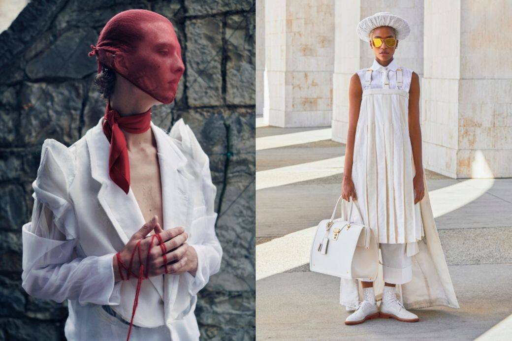 (左)Martin Margiela;(右)Thom Browne (左)Martin Margiela;(右)Thom Browne