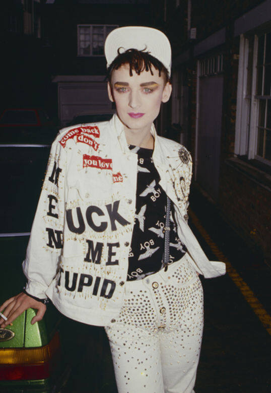 雌雄莫辨的Boy George在80年代紅極一時。 雌雄莫辨的Boy George在80年代紅極一時。