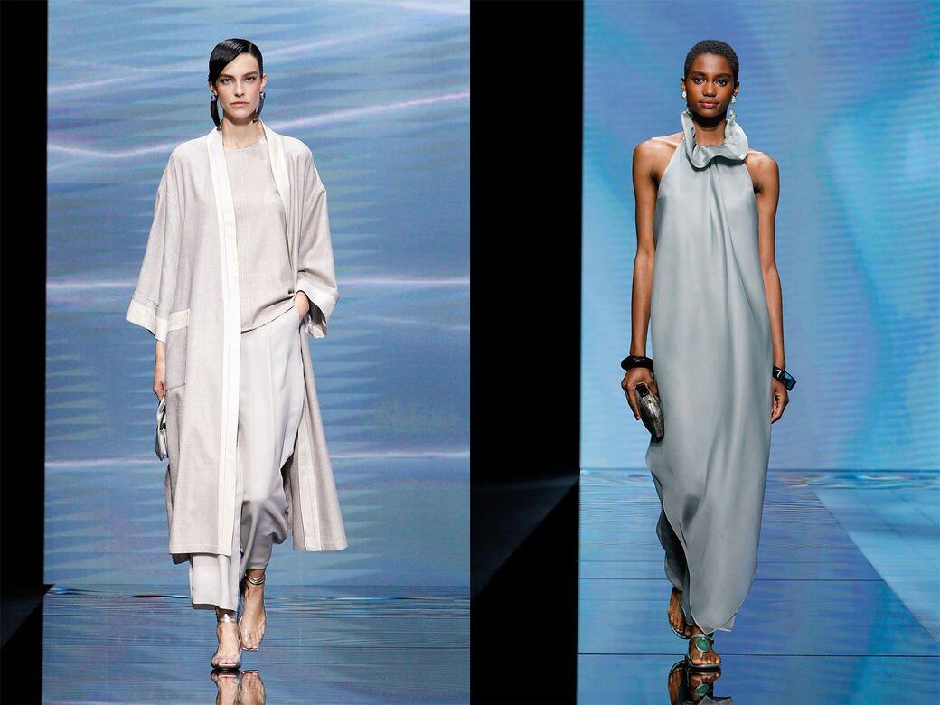 簡約精煉的線條配上輕盈柔軟的物料,為Giorgio Armani 2021春夏系列帶來柔和飄逸 簡約精煉的線條配上輕盈柔軟的物料,為Giorgio Armani 2021春夏系列帶來柔和飄逸