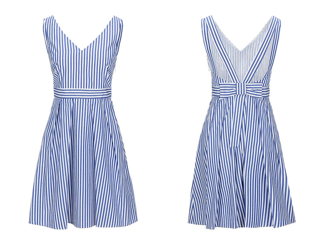Claudie Pierlot藍白條子連身裙 Claudie Pierlot藍白條子連身裙