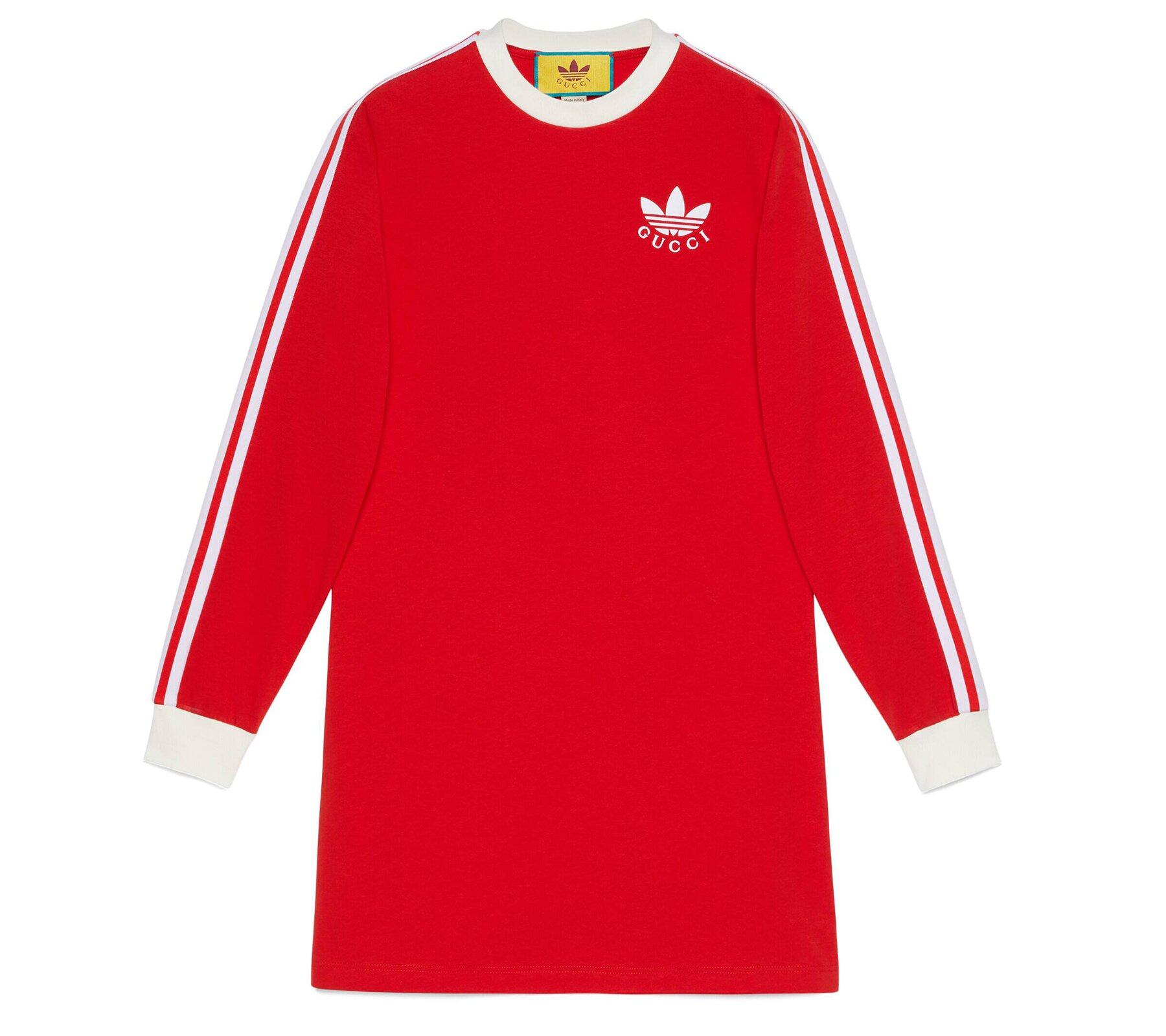 紅色adidas x Gucci T恤連身裙 紅色adidas x Gucci T恤連身裙