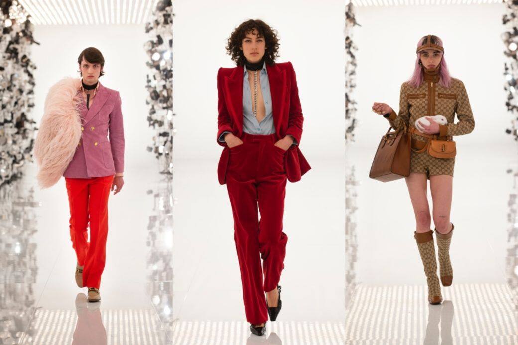 Alessandro Michele跨過界限，從Tom Ford過往的Gucci系列中擄獲性感張力，70年代剪裁的絲絨