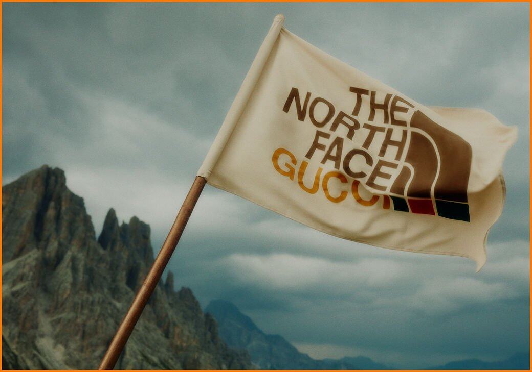 今次的The North Face x Gucci由兩個品牌攜手創作,全新的The North Face x Gucci標誌巧妙結 今次的The North Face x Gucci由兩個品牌攜手創作,全新的The North Face x Gucci標誌巧妙結