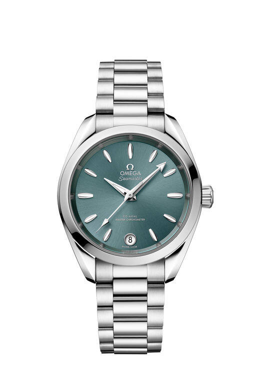 海馬系列Aqua Terra 150米 Co-axial Master Chronometer 34毫米手錶推出了不同色調的錶盤,除了以 海馬系列Aqua Terra 150米 Co-axial Master Chronometer 34毫米手錶推出了不同色調的錶盤,除了以