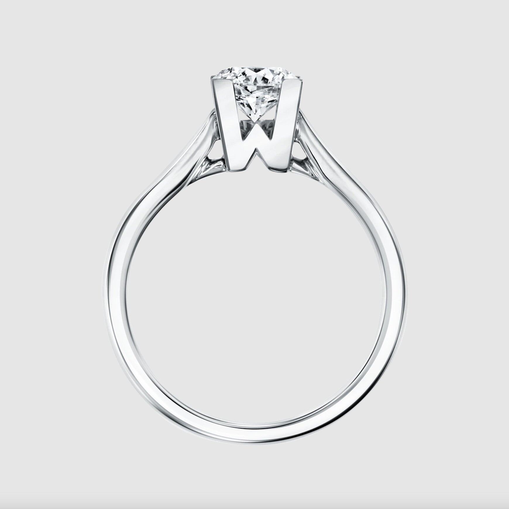 Harry Winston HW Logo鑽戒 Harry Winston HW Logo鑽戒