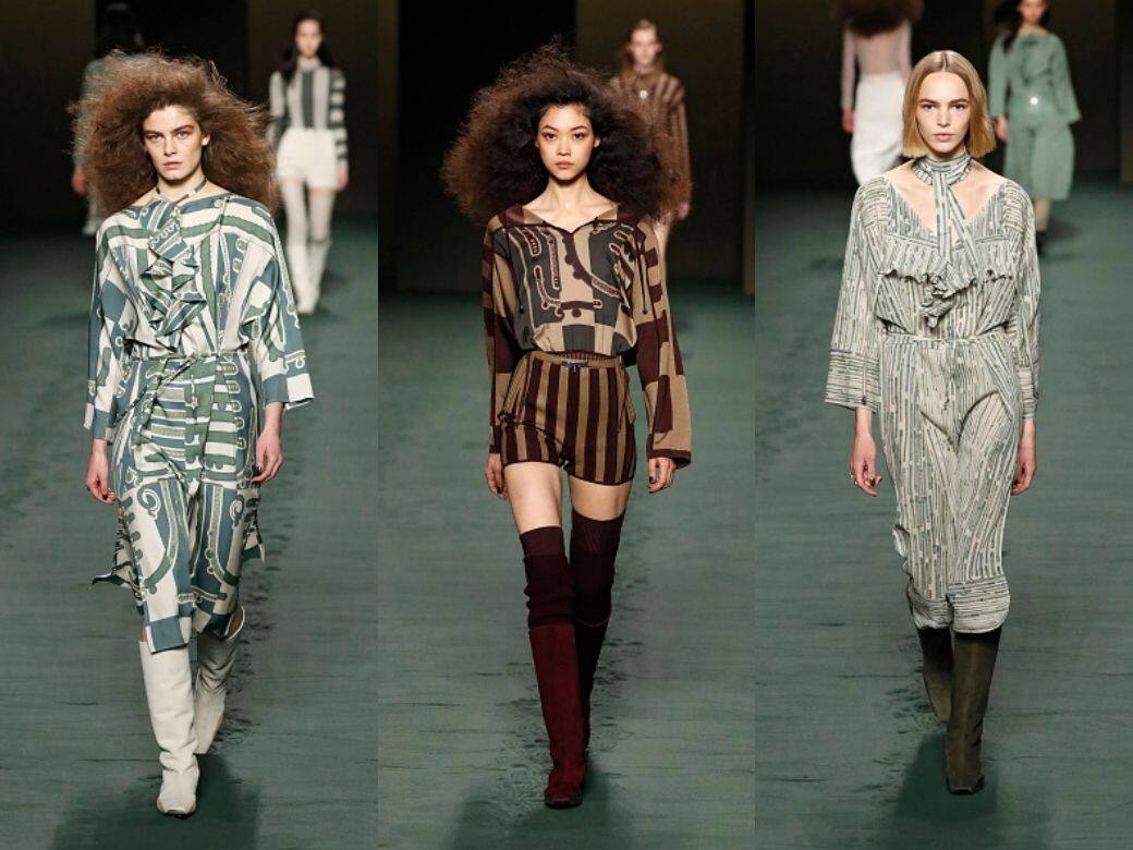 Hermès 2022秋冬時裝展焦點:招牌圖案 Hermès 2022秋冬時裝展焦點:招牌圖案