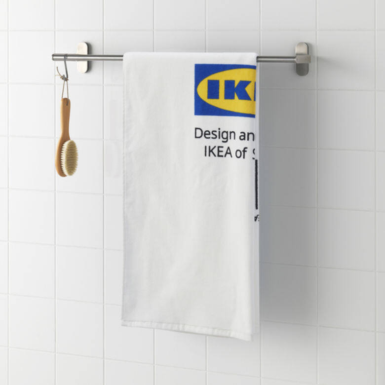 以IKEA logo毛巾點綴浴室也不錯。IKEA毛巾 $119.9