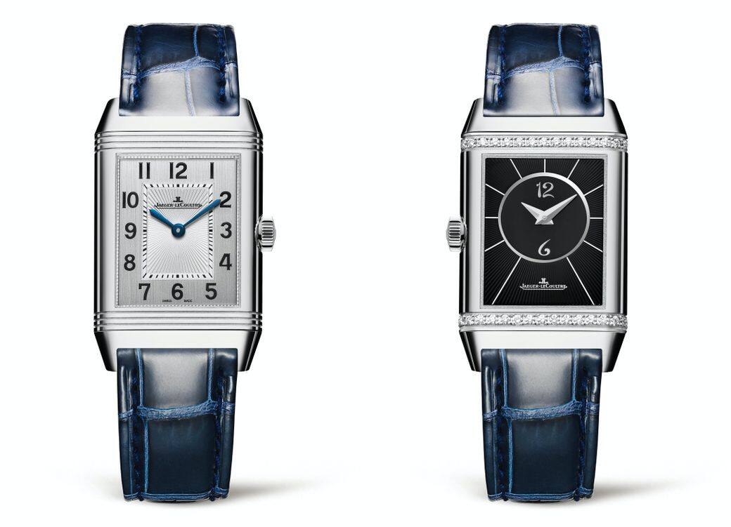 Jaeger-LeCoultre Reverso Classic Medium Duetto雙面翻轉系列腕錶中型款,闊24mm,採用雙面錶盤設計,搭載 Jaeger-LeCoultre Reverso Classic Medium Duetto雙面翻轉系列腕錶中型款,闊24mm,採用雙面錶盤設計,搭載