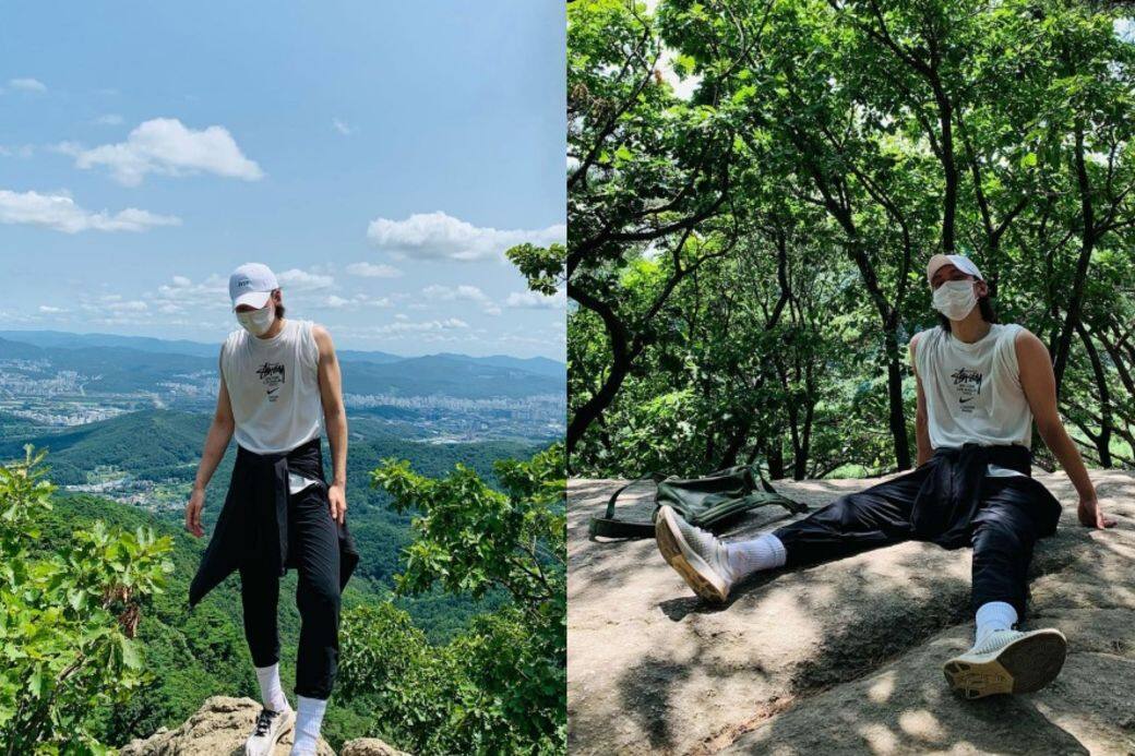 早前COVID-19康復後,池昌旭便post出行山照,向粉絲們報平安之餘,也不忘派福 早前COVID-19康復後,池昌旭便post出行山照,向粉絲們報平安之餘,也不忘派福