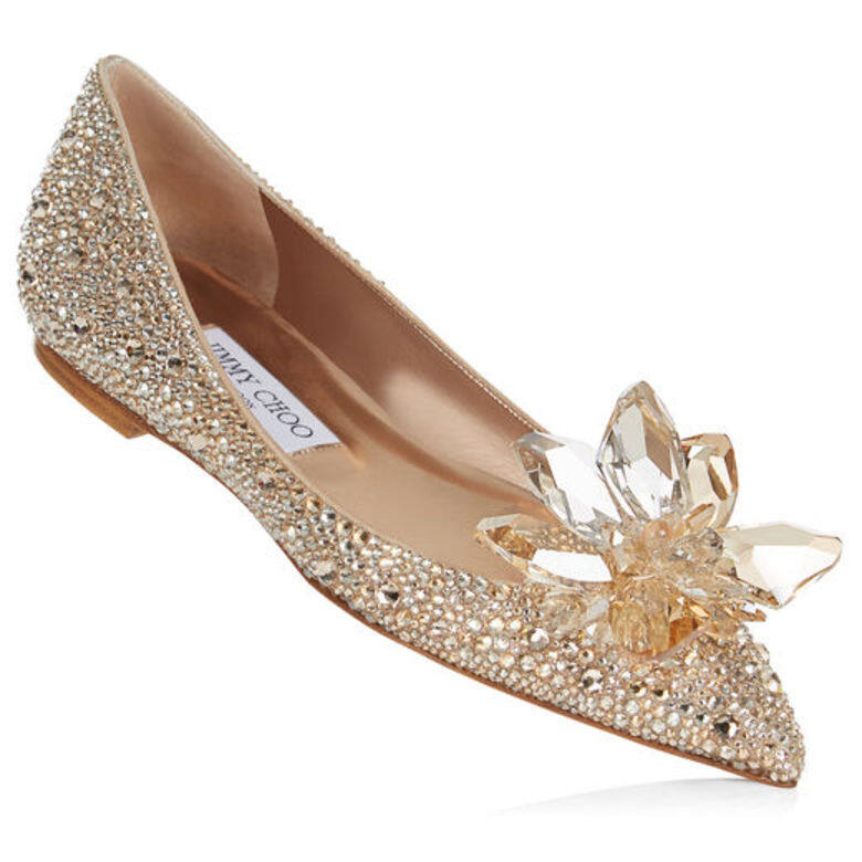 金色水晶平底鞋 Attila $28,000