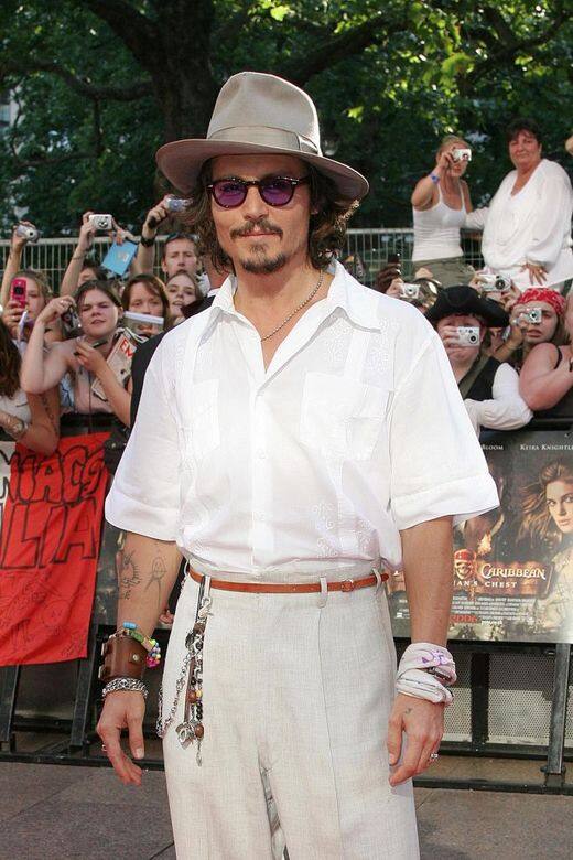 Johnny Depp是Grunge頹廢搖滾風格代表