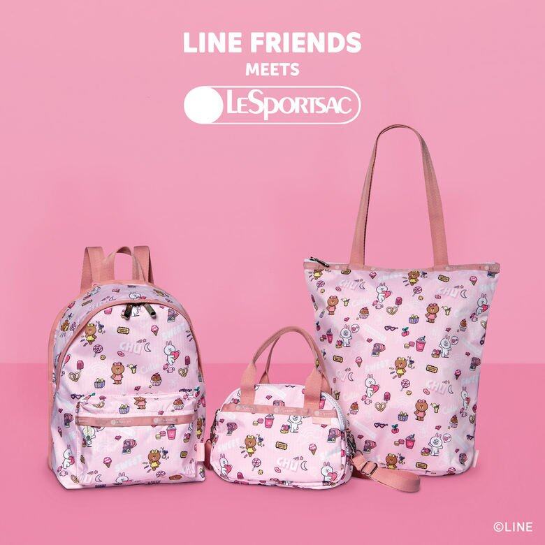 「Cony and Choco」則以可愛少女之感為設計主軸,可見全不無粉紅色配上白色粗拉 「Cony and Choco」則以可愛少女之感為設計主軸,可見全不無粉紅色配上白色粗拉