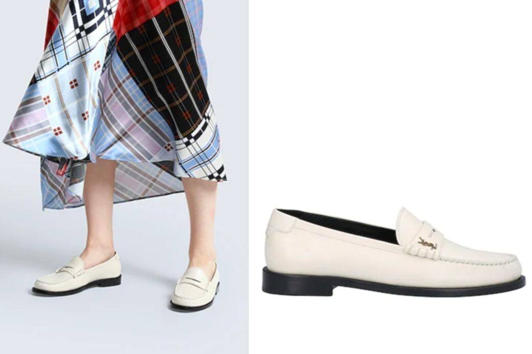 除了深色的選擇,白色loafers樂福鞋更是吸睛之選!這款Saint Laurent白色皮革loafers耐看 除了深色的選擇,白色loafers樂福鞋更是吸睛之選!這款Saint Laurent白色皮革loafers耐看
