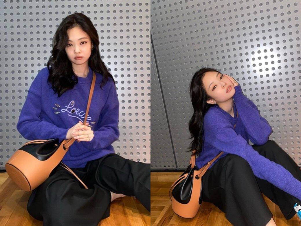 韓國組合Blackpink成員Jennie Kim向來都十分喜愛配搭肩袋 韓國組合Blackpink成員Jennie Kim向來都十分喜愛配搭肩袋