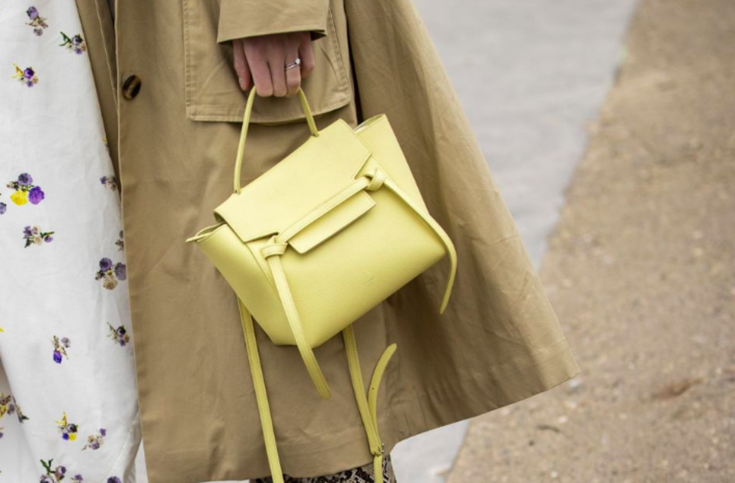CELINE,小牛皮袖珍型BELT手袋,約HKD16,241。 CELINE,小牛皮袖珍型BELT手袋,約HKD16,241。