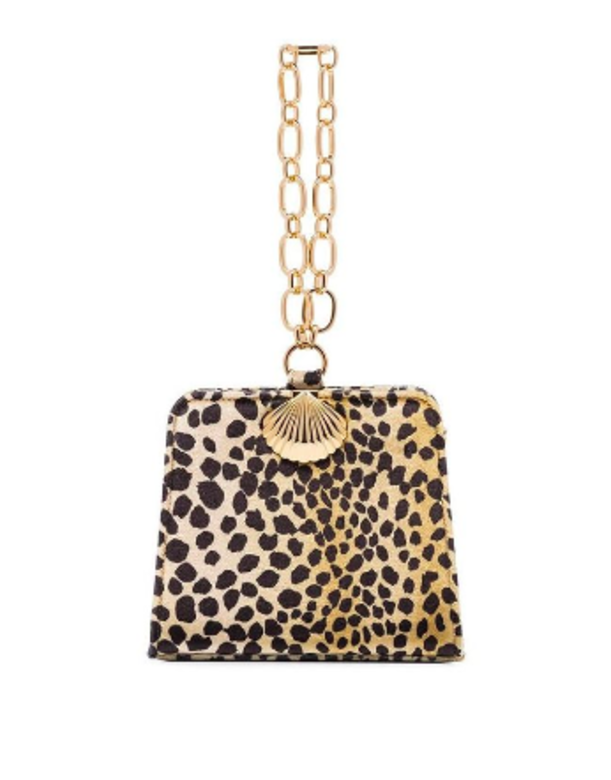Rixo Amelie豹紋鏈帶Clutch Rixo Amelie豹紋鏈帶Clutch